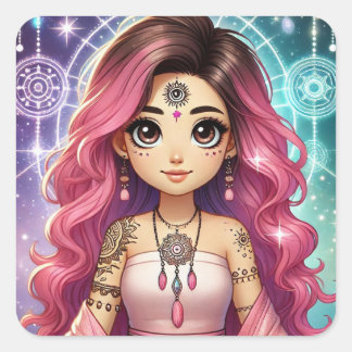 Radiant Pink Dream Aura Sticker Sheet