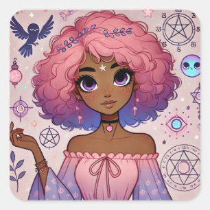Radiant Pink Dream Aura Sticker Sheet