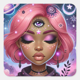 Radiant Pink Dream Aura Sticker Sheet