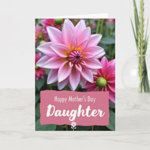 Radiant Pink Floral Mothers Card