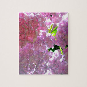 Radiant Pink Hydrangeas Jigsaw Puzzle