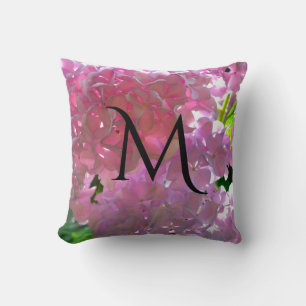 Radiant Pink Hydrangeas, pink flowers pink flowers Cushion