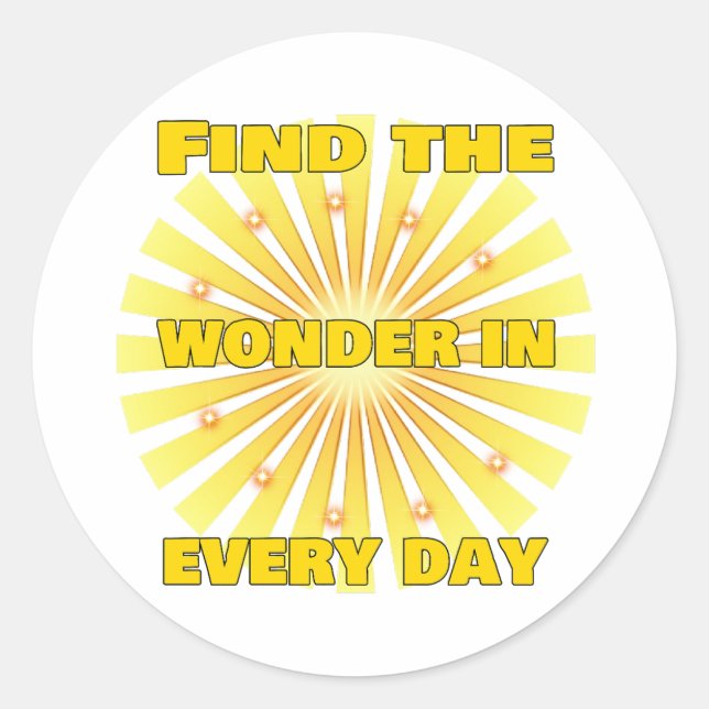 Radiant Positivity  Classic Round Sticker (Front)