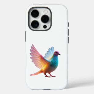 Radiant Rainbow Dove iPhone 16 Pro Case