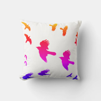 Radiant Raven Throw Pillow