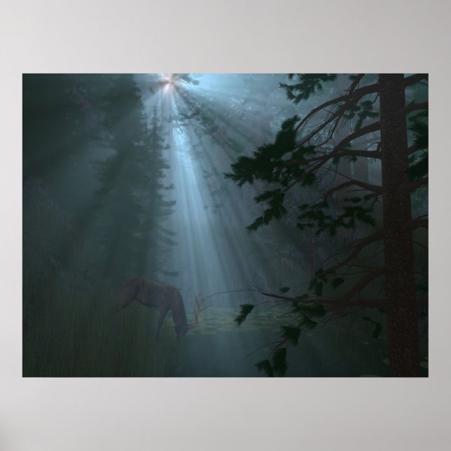 Radiant Rays (Blue) Poster (Front)