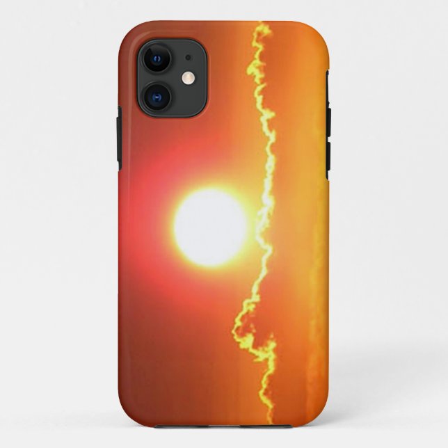 Radiant Red and Gold Hawaiian Sunset Case-Mate iPhone Case (Back)