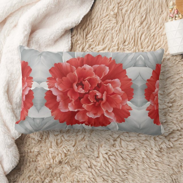 Radiant Red Azalea Botanical Art Throw Pillow Cove (Blanket)