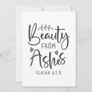 Radiant Redemption - Isaiah 61:3 Christian Design Thank You Card