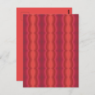 Radiant Reds Carnival Funhouse Distorted Mirror Postcard