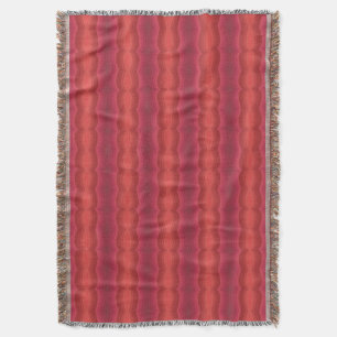 Radiant Reds Carnival Funhouse Distorted Mirror  Throw Blanket
