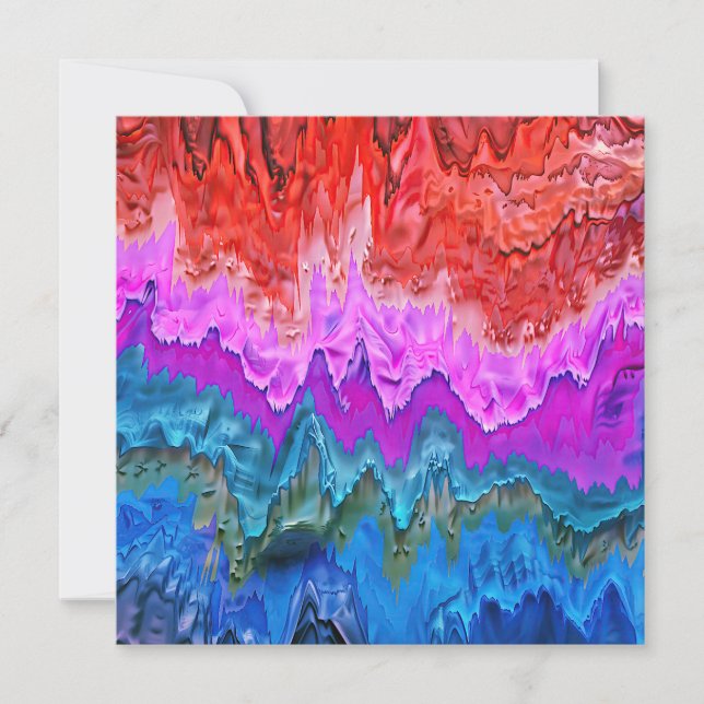 "Radiant Reflection" Colourful Abstract Art  (Front)