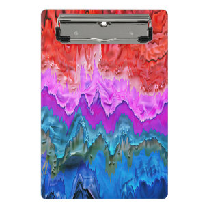 "Radiant Reflection" Colourful Abstract Art Mini Clipboard