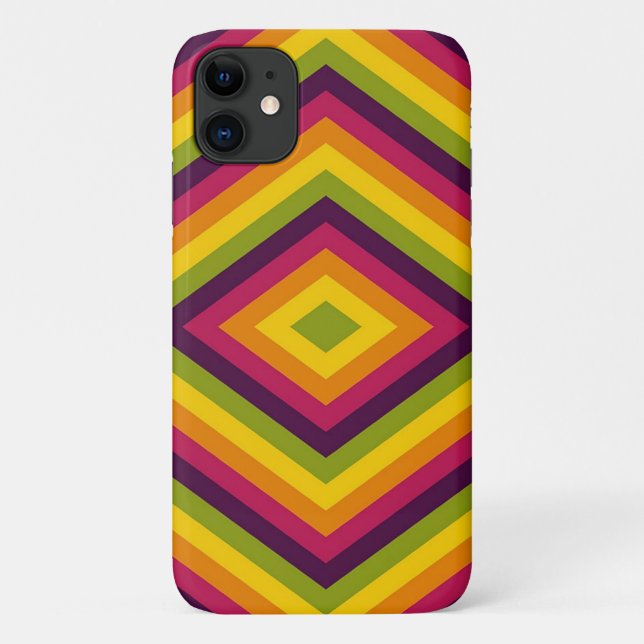 Radiant Retro Diamonds Case-Mate iPhone Case (Back)