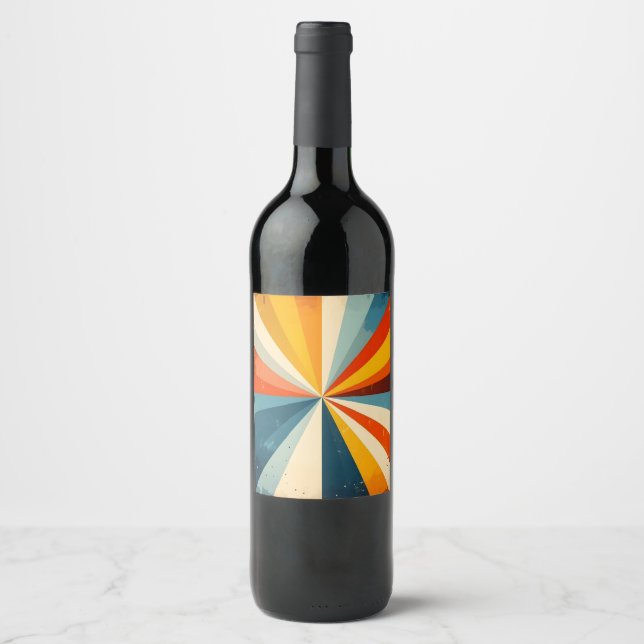 Radiant Retro Wine Label (Front)