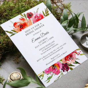 Radiant Romance   Bridal Shower Invitation