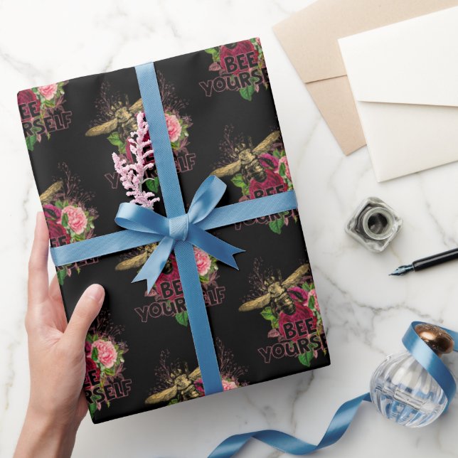 Radiant Rose & the Gentle Bee, Bee Yourself Wrapping Paper (Gifting)