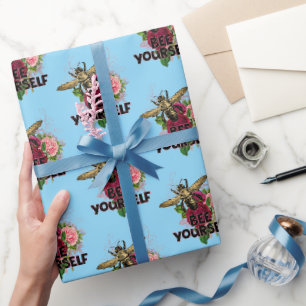 Radiant Rose & the Gentle Bee, Bee Yourself Wrapping Paper