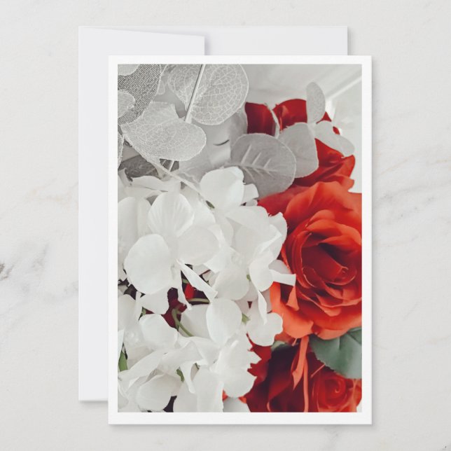 Radiant Rose Wedding Invitation (Front)