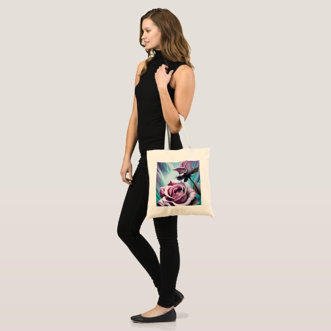 Radiant Roses: Perfectly Pink and Purple Petals Tote Bag (Front (Model))