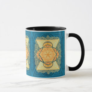 Radiant Sacred Geometry Mandala Mug