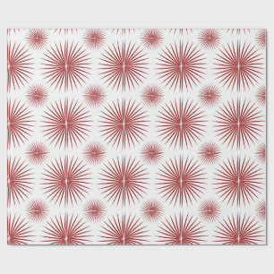 Radiant scintillating red starburst pattern Wrapping Paper