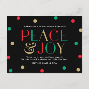 Radiant Season Business Holiday Card Postcard