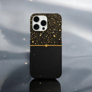 Radiant Shield (Glitter - gold - Leather) iPhone 16 Pro Max Case