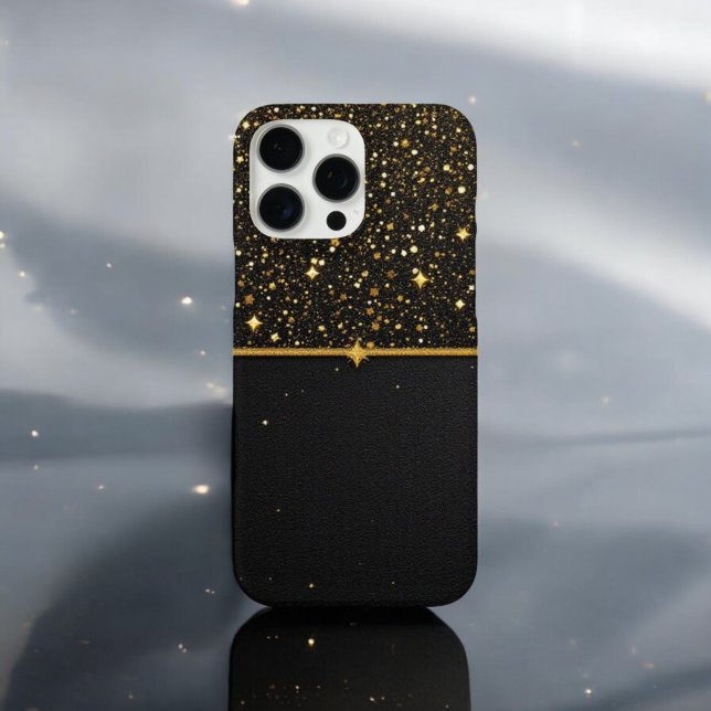 Radiant Shield  (Glitter - gold - Leather)  Case-Mate iPhone Case (Creator Uploaded)