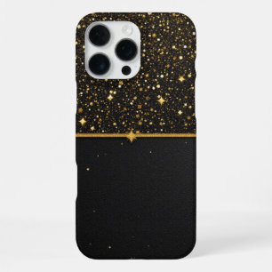 Radiant Shield (Glitter - gold - Leather) iPhone 16 Pro Max Case