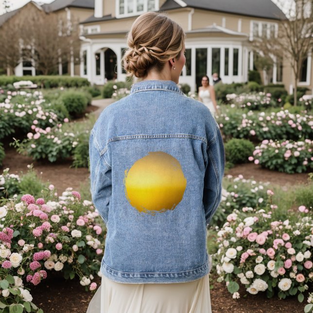 Radiant Silence Denim Jacket (Wedding Back)