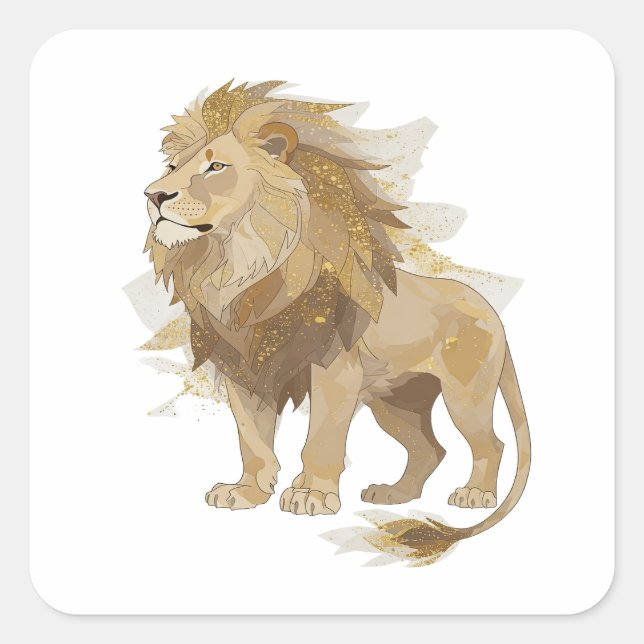 Radiant Silver LION KING Sticker Art (Front)