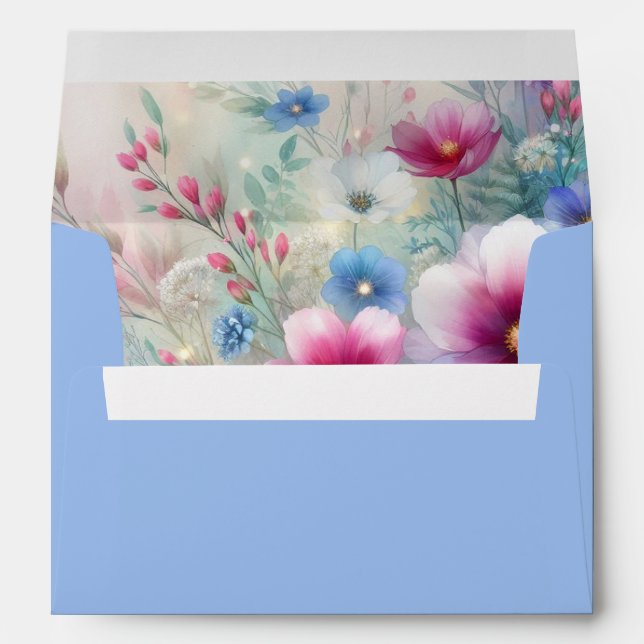 Radiant Sparkling Spring Blooms Envelope (Back (Bottom))