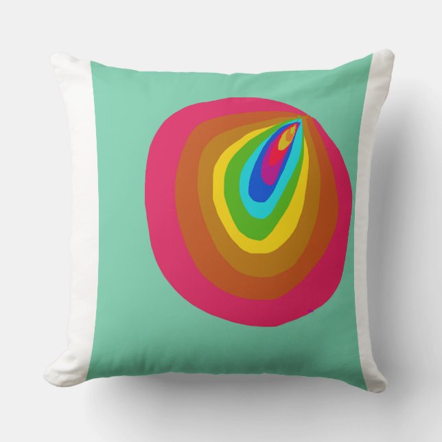 Radiant Spiral Mollusk Pillow (Front)