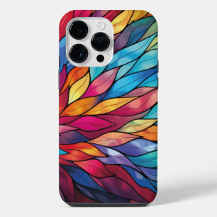 Radiant Stained Glass Bloom iPhone 14 Pro Max Case