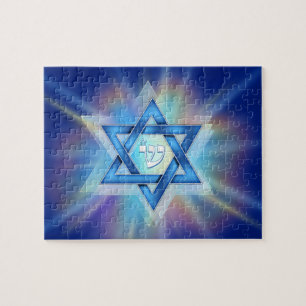 Radiant Star of David Jigsaw Puzzle