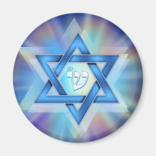 Radiant Star of David Magnet (Front)