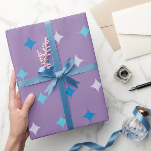 Radiant Starburst, Purple Wrapping Paper