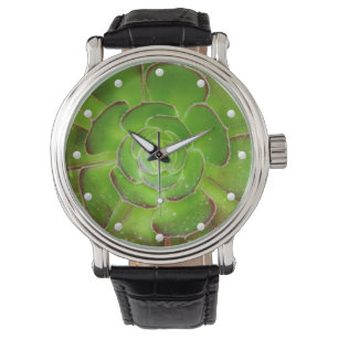 Radiant succulent amazing picture glowing green watch