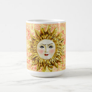 Radiant Sun Face Coffee Mug