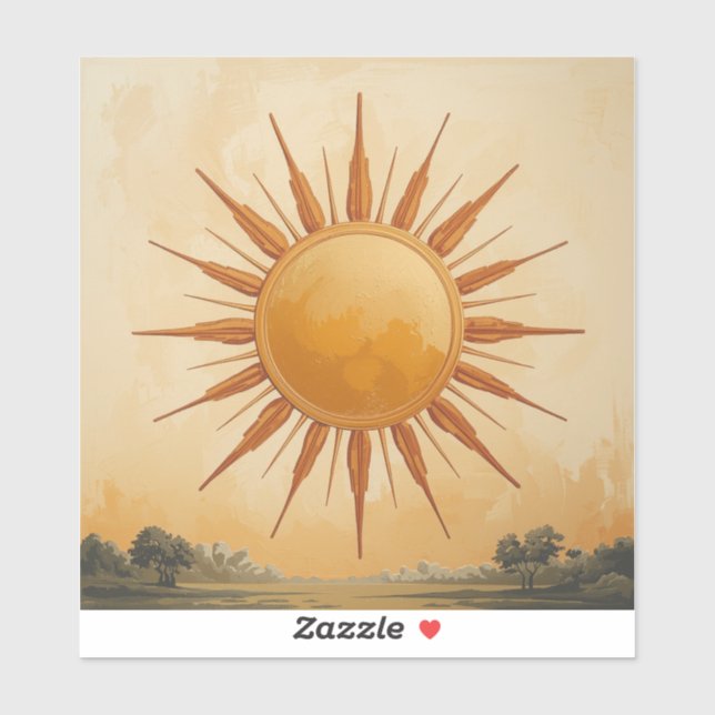 Radiant Sun Painting Images – A Timeless Symbol  (Sheet)