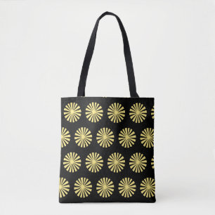 Radiant Sun Pattern Tote Bag