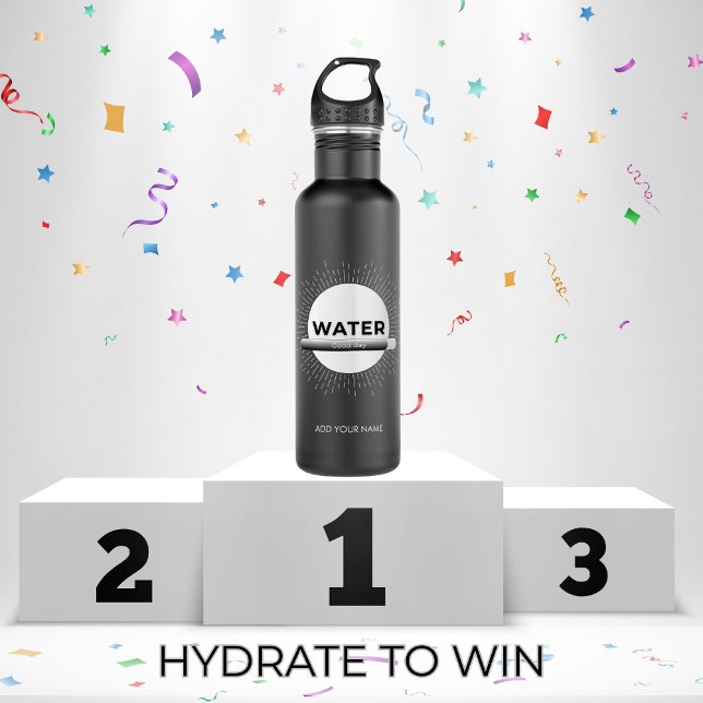 Radiant Sun Water Quote with Good Day Bar 710 Ml Water Bottle (Creator Uploaded)