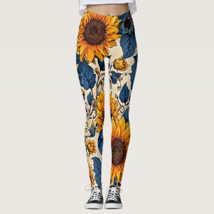 Radiant Sunflower Bliss: Embrace Vibrancy with Our Leggings