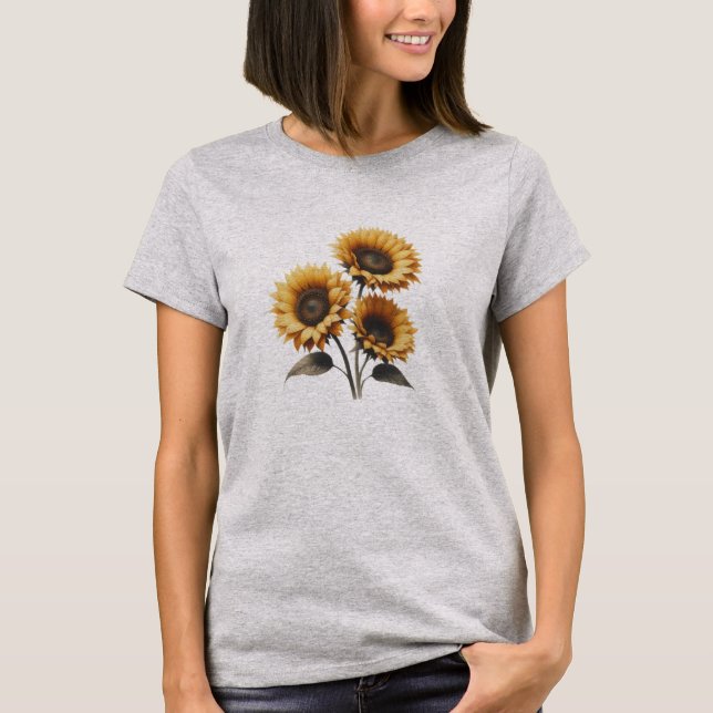 Radiant Sunflower T-Shirt (Front)