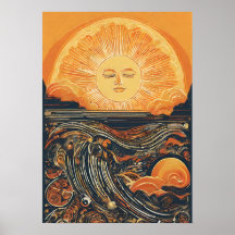 Radiant Sunlight Sun Illustration