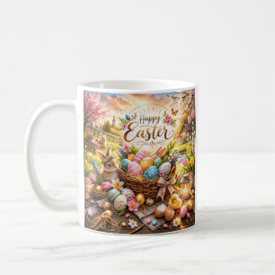 Radiant Sunrise Happy Easter Coffee Mug