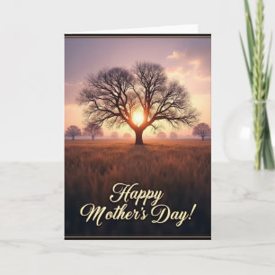 Radiant Sunrise Mothers Day Card