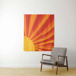 Radiant Sunrise Wall Accent Tapestry