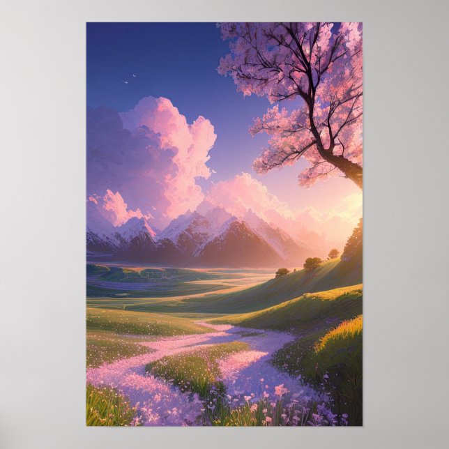 Radiant Sunset Serenade Poster (Front)